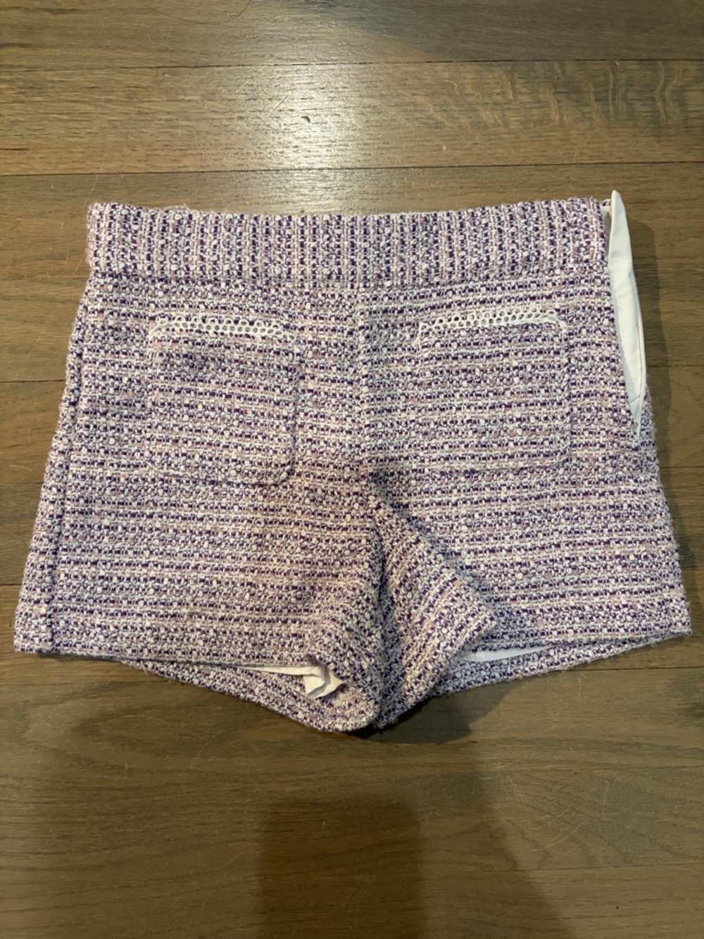 Janie and Jack Lavender Knit Tweed Shorts